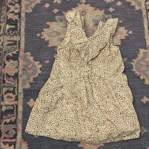 Kids 10 Floral Ruffle Sleeveless Dress